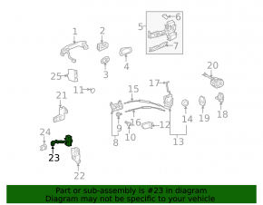 Ограничитель двери передней правой Lexus GS300 GS350 GS430 GS450h 06-11