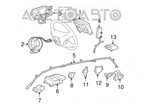 Датчик подушки безопасности центральный левый Toyota Sienna 04-10