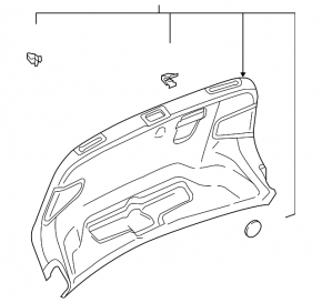 Обшивка кришки багажника Audi A3 8V 15-20 4d, 5d
