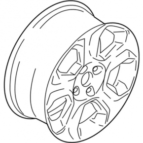 Диск колесный R16 Ford Ecosport 18-22 тип 1, легкая бордюрка