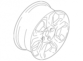 Диск колесный R16 Ford Ecosport 18-22 тип 1, легкая бордюрка