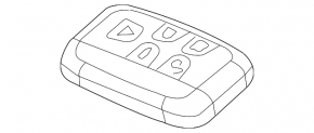 Ключ smart Land Rover Range Rover Evoque 12-18 433 mhz