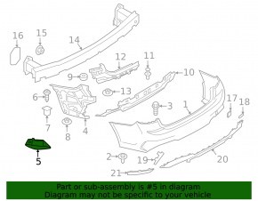 Кронштейн датчика слепых зон BSM левый BMW 3 G20 19-22 M Sport