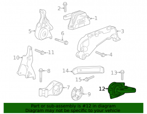 Подушка акпп нижняя Chevrolet Malibu 13-14 2.4 hybrid