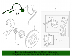 Провод датчика ABS передний правый Kia EV6 22-26 RWD