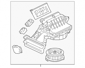 Печка в сборе Mitsubishi Galant 04-12