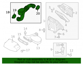 Воздуховод на коллектор Hyundai Santa FE Sport 13-16 2.0T
