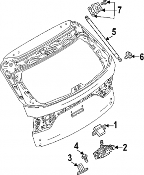 Амортизатор двери багажника правый Mazda CX-90 24-26