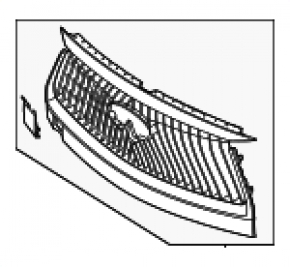 Решетка радиатора grill Infiniti QX60 26-26 Luxe