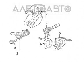 Датчик угла поворота руля Lexus RX300 RX330 04-09