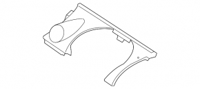 Накладка надрулевая с воздуховодом левая Mazda CX-7 06-09