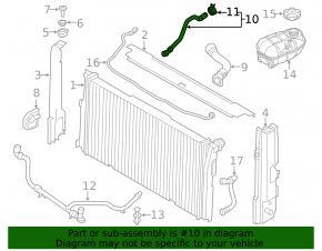 Патрубок охлаждения нижний BMW 3 F30 12-15 3.0T, M pack