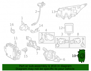 Кріплення парктроніка заднього бампера Lexus RX350 RX350h RX450h 23-26 центральний