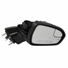 Дзеркало бічне праве у зборі Ford Fusion mk5 17-20 10 пінів, поворотник, підігрів, чорний, тріщина в поворотнику, зламана фішка