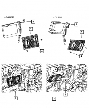 Блок ECU компьютер двигателя Jeep Compass 11-12 2.4
