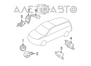 Концевик капота Jeep Compass 17-26