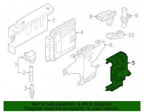 Кронштейн ECU комп'ютера двигуна Audi A3 22-26
