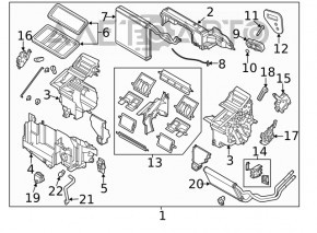 Клапан печки кондиционера Mazda 6 14-21