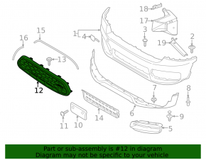 Решетка радиатора grill Mini Cooper Countryman F60 17-20 накладки хром