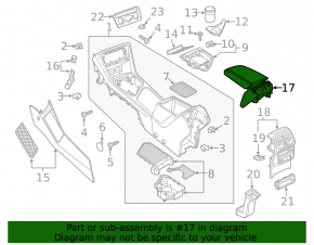 Подлокотник VW Tiguan 18-20 кожа черная, черная строчка