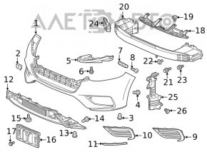 Заглушка птф правая Honda Insight 19-22 структура, под ПТФ, царапины