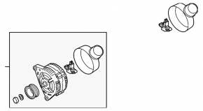 Генератор Audi A5 08-16 2.0 TFSI 150Ah