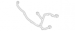 Проводка диффузора кожуха радиатора Ford Fusion mk5 13-20 2.5