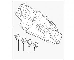 Блок предохранителей подторпедный Honda CRV 17-21 EX, EX-L, Touring