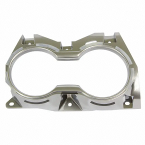 Накладка центральной консоли под подстаканники Ford Mustang mk6 17-23 хром