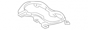 Накладка центральной консоли под подстаканники Ford Mustang mk6 17-23 хром