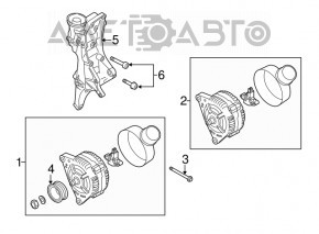 Генератор Audi A5 F5 18-20 2.0T 150A Denso