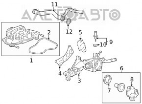 Помпа водяная Acura MDX 14-20
