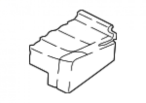 Подушка заднього ряду сидінь 2 ряд права VW Tiguan 22-24 шкіра чорна, біла строчка, перфорація