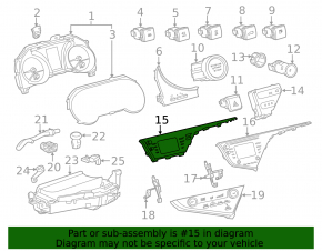 Монитор, дисплей Toyota Camry v70 18-20 полез хром, царапины