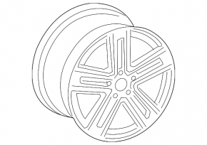 Колісний диск R17 Audi A4 B9 17-18 C7R стиль
