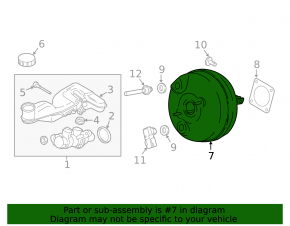 Вакуумный усилитель Ford Edge 15-24 2.0T