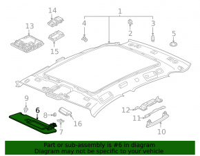 Козырек левый Volkswagen ID.4 23-26 черный