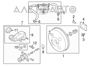Вакуумный усилитель Hyundai Elantra UD 11-16