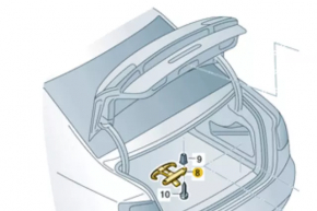 Крючок подвесной багажника Audi A3 8V 15-20 4d