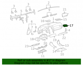 Дефлектор воздуховода правый Lexus GS300 GS350 GS430 GS450h 06-11 черный
