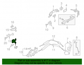 Петля двери нижняя передняя правая Honda Insight 19-22