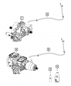Трубка сапуна заднього редуктора Jeep Cherokee KL 19-23 2.0т