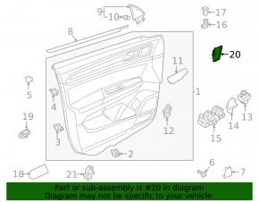 Кнопка блокировки дверей передняя правая VW Atlas 24-26