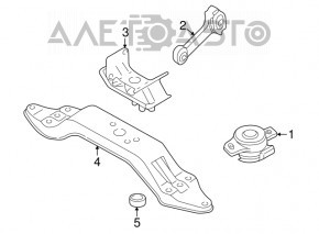 Подушка двигателя левая Subaru b9 Tribeca