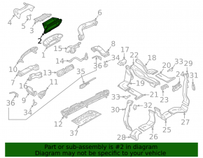 Повітроприймач пічки Audi A6 C8 19-25