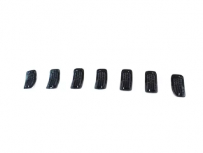 Решетка радиатора grill Jeep Cherokee KL 14-18 дорест черн комплект 7шт