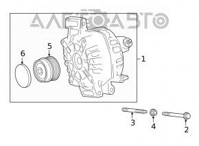 Генератор Toyota Rav4 19-25 2.5 150A