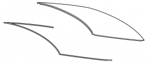 Стекло заднее Lexus ES 19-26