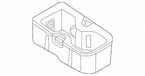 Подстаканники центральной консоли Volkswagen ID.4 21-22 черный