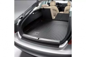 Коврик багажника резина Audi A6 C7 12-18 черный, замят
